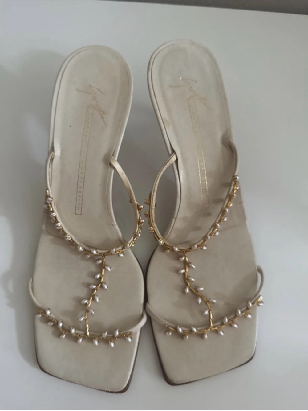 Vintage Giuseppe Zanotti Pearl Mules 🤍✨ - Picture 2 of 7